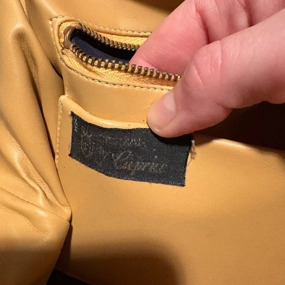 Vintage "by Caprio" Structured Mocha Color Shoulder Bag – 60s/70s Retro Classic - Picture 4 of 6